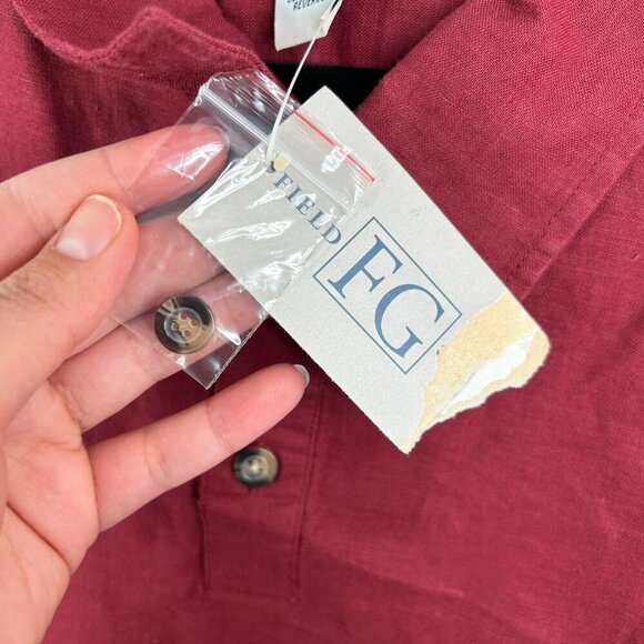 Field Gear Men's Ruby Wine Short Sleeve Collared Shirt Size XLT - NWT - Picture 3 of 6